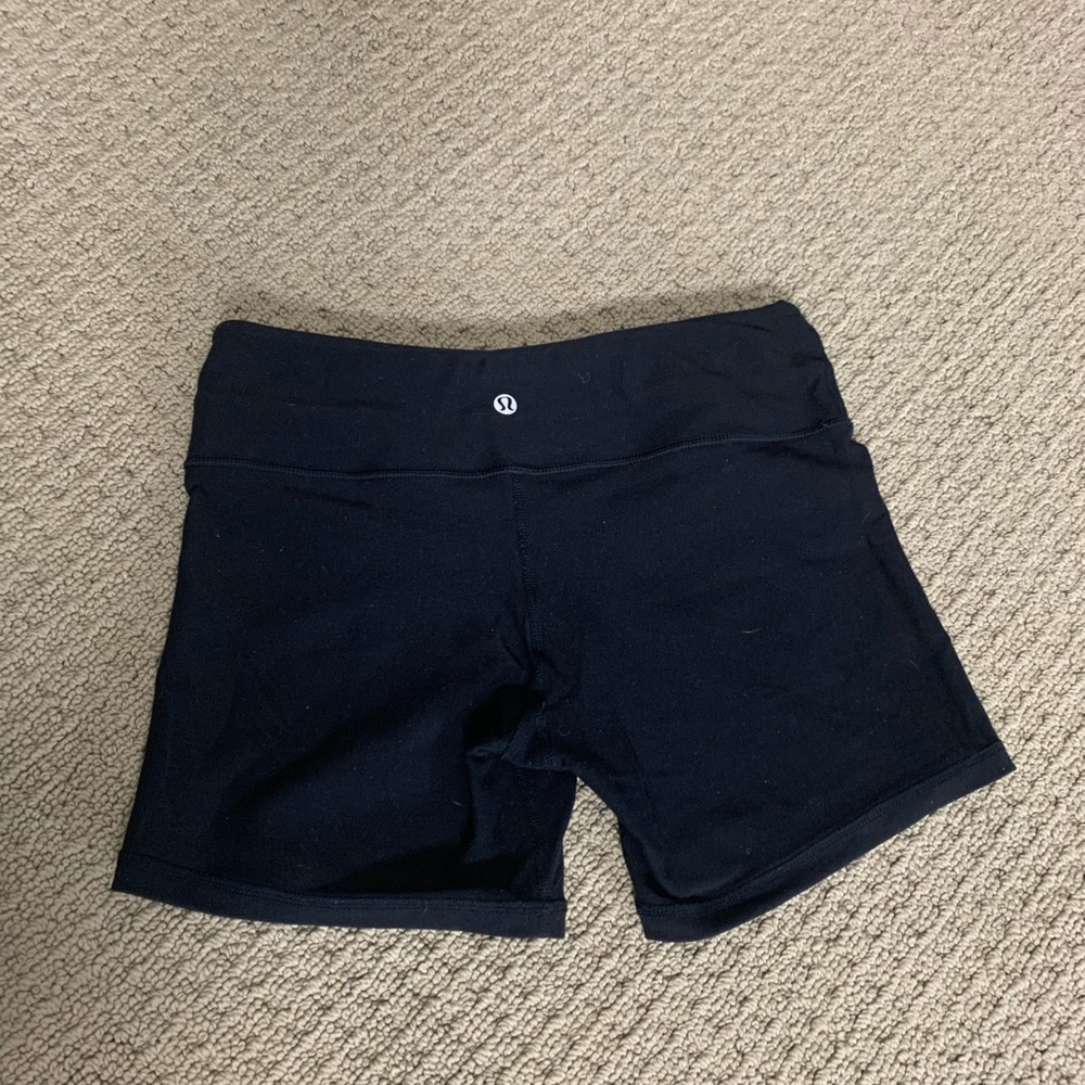 Lululemon biker shorts black reversible